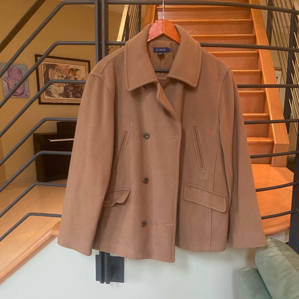 J crew extra large women’s pea coat great condition